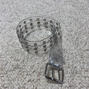 Women’s Clear Studded Belt